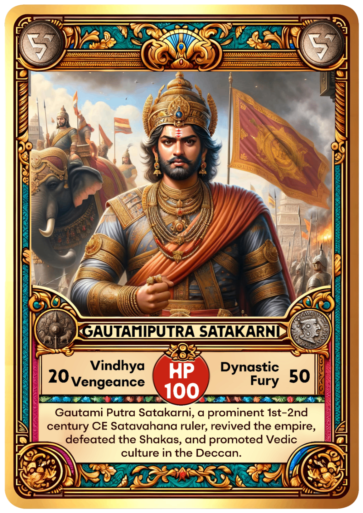 Gautamiputra Satakarni card