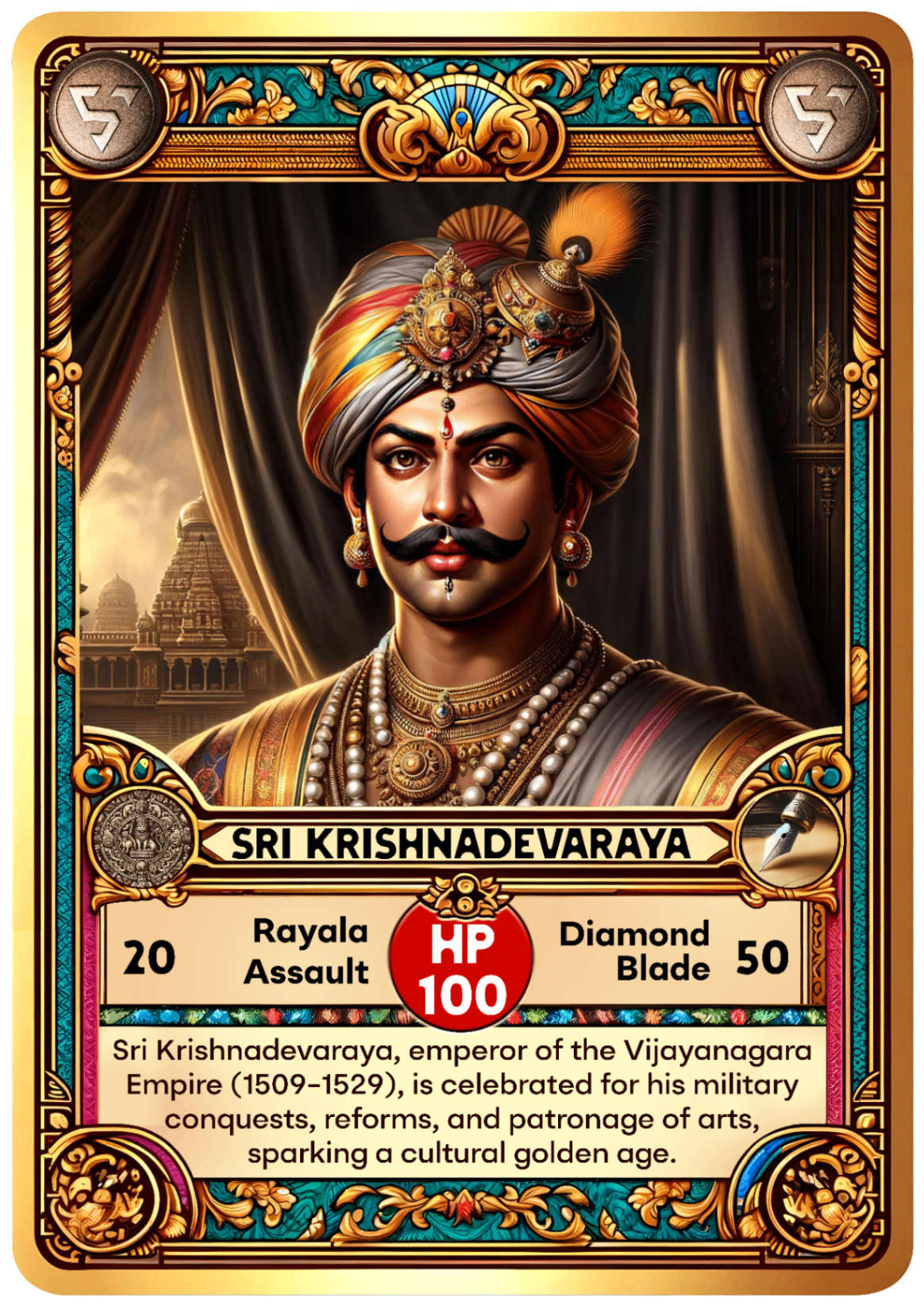 Sri Krishnadevaraya card
